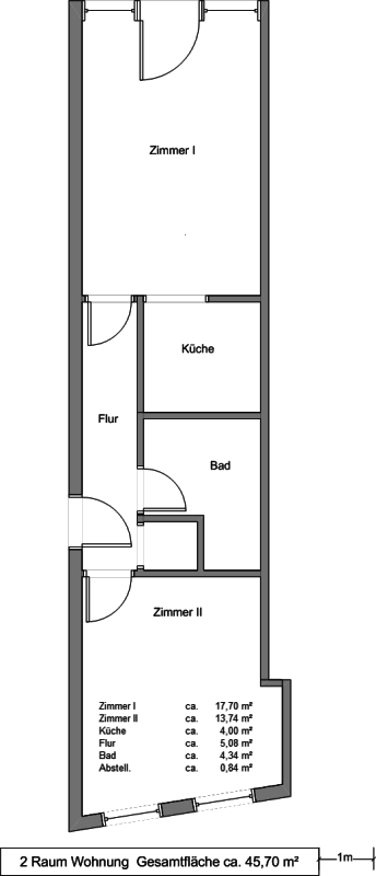 2 Raumwohnung in der historischen Altstadt in der Nähe zum Alten Markt! - Photo 2